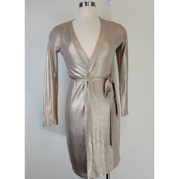 Fashion Nova Gold Lightweight Belted Wrap Size Small - Picture 1 of 13